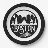 ボストンスカイライン ペーパープレート (正面)