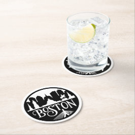 ボストンスカイライン ラウンドペーパーコースター