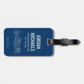 ボストンスカイライン ラゲッジタグ (裏面横)