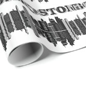 ボストンスカイライン ラッピングペーパー (ロールコーナー)