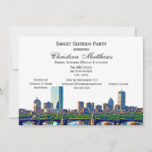 ボストンスカイライン#2Colスウィート16パーティー 招待状 (正面)