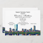 ボストンスカイライン#2Colスウィート16パーティー 招待状 (正面/裏面)