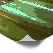 ボストンスカイラインat Night ポスター (角)