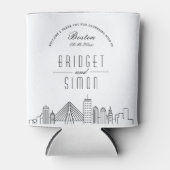 ボストンスタイル化スカイライン | 結婚クーラーボックス 缶クーラー (正面)