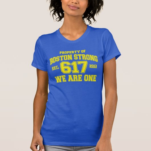 ボストンストロング我々は1つ Tシャツ (正面)