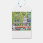 ボストンスワンのボートインペンシル&インクフィルター ギフトタグ (正面)