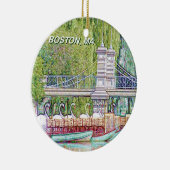 ボストンスワンのボートインペンシル&インクフィルター セラミックオーナメント (右)