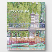ボストンスワンのボートインペンシル&インクフィルター フォトプラーク (正面)
