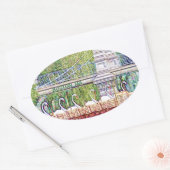 ボストンスワンのボートインペンシル&インクフィルター 楕円形シール (封筒)