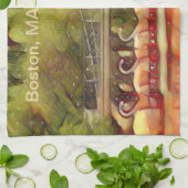 ボストンスワンボーツサマーフィルター キッチンタオル (折り畳み)