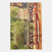 ボストンスワンボーツサマーフィルター キッチンタオル (縦)