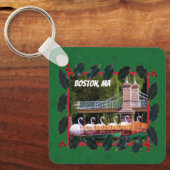 ボストンスワンボーツハッピーホリデーズキーチェーン キーホルダー (正面)
