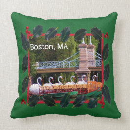 ボストンスワンボーツハッピーホリデー クッション