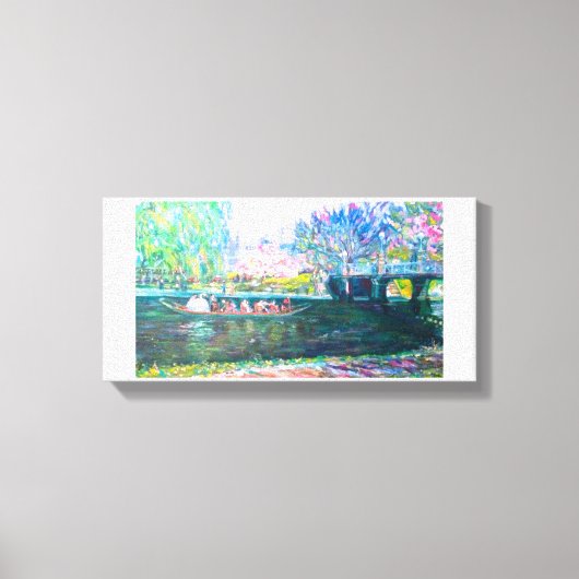 ボストンスワン絵画ボート キャンバスプリント (正面)