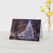 ボストンズノヴァスコシアクリスマスツリーホリデーカード カード (黄色い花)