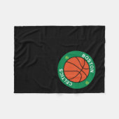 ボストンセルティックスバスケットボールTe専用ボール フリースブランケット (正面(横))