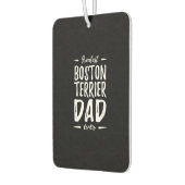 ボストンテもっとも偉大リアーパパおもしろい犬パパギフト カーエアーフレッシュナー (左)
