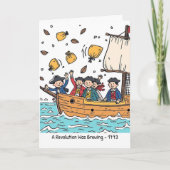 ボストンティーパーティーデイおもしろいア革命醸造 カード (正面)