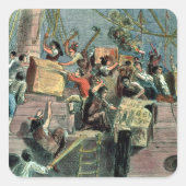 ボストンティーパーティー、1773年12月16日 スクエアシール (正面)