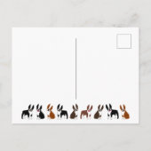 ボストンテリアかわいい白黒 ポストカード (裏面)