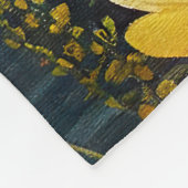 ボストンテリアがパドルに乗る:風光明媚な冒険 フリースブランケット (角)