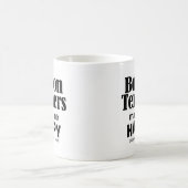 ボストンテリアが私を幸せにする コーヒーマグカップ (中央)