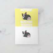 ボストンテリアしか勝たん ボスティー ラバー 親 カード (内部)