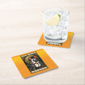 ボストンテリアすべての犬は聖人である スクエアペーパーコースター (インサイチュ)