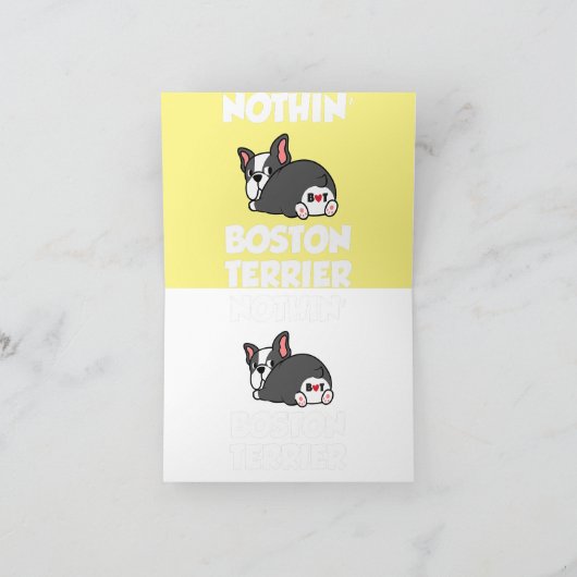 ボストンテリアだけどボスティー愛してるパパママ カード (内部)