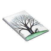 ボストンテリアとツリー ノートブック (右側)