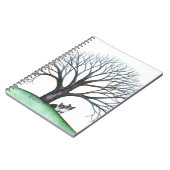 ボストンテリアとツリー ノートブック (左側)