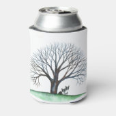 ボストンテリアとツリー 缶クーラー (缶裏面)
