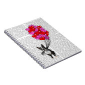 ボストンテリアとバルーン ノートブック (右側)