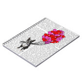 ボストンテリアとバルーン ノートブック (左側)