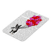 ボストンテリアとバルーン マグネット (左側)