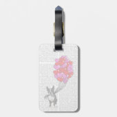 ボストンテリアとバルーン ラゲッジタグ (裏面縦)