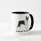 ボストンテリアのお母さんのマグ マグカップ (正面右)