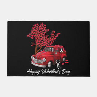 ボストンテリアのお母さん、ボストンテリアパパ、犬好き ドアマット