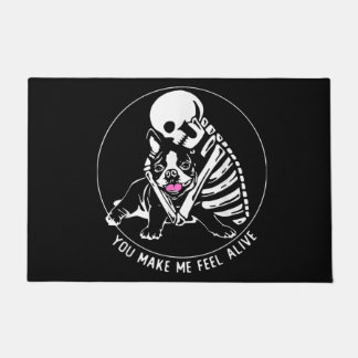 ボストンテリアのお母さん、ボストンテリアパパ、犬好き ドアマット