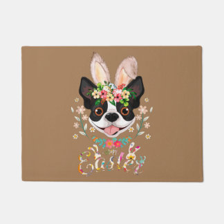 ボストンテリアのお母さん、ボストンテリアパパ、犬好き ドアマット