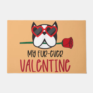 ボストンテリアのお母さん、ボストンテリアパパ、犬好き ドアマット