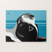 ボストンテリアのギフト ジグソーパズル (横)