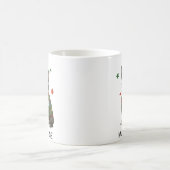 ボストンテリアのクリスマスセーター コーヒーマグカップ (中央)