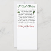 ボストンテリアのクリスマスプレゼント (裏面)