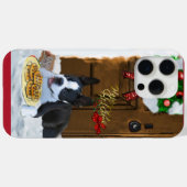 ボストンテリアのクリスマスプレゼント Case-Mate iPhoneケース (裏面 (横))