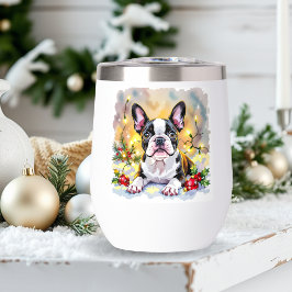 ボストンテリアのクリスマス