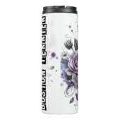 ボストンテリアのグレースケールガーデングリー タンブラー (裏面)