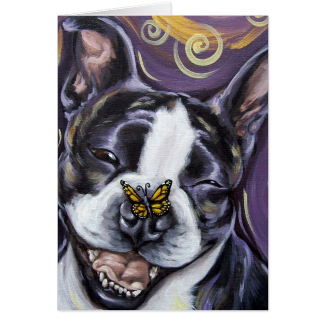 ボストンテリアのスマイル (正面)