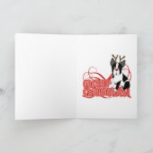 ボストンテリアのトナカイ シーズンカード (内部)