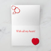 ボストンテリアのバレンタインカード シーズンカード (内部)